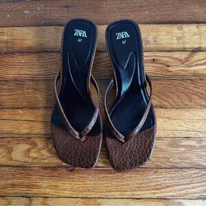 NWT ZARA OUT OF STOCK STRAPPY MINIMALIST SANDALS